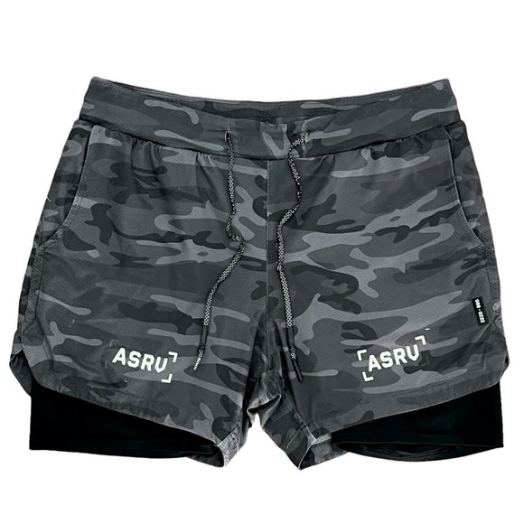 ASRV Other - ASRV Aesthetic Revolution Tetra 5” Liner Short Camo Charcoal Black Mens M